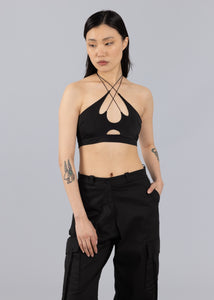 Black Cut-out Bralette