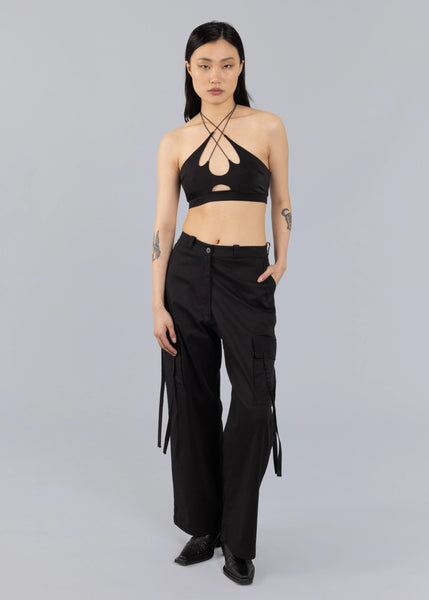 Black Cut-out Bralette