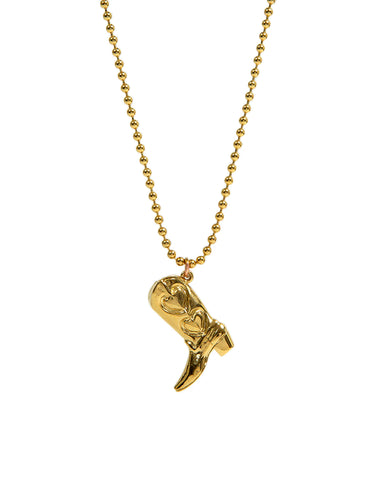 Gold Boot Necklace